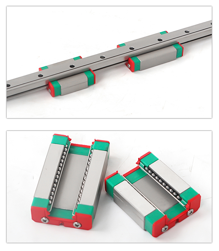 CNC miniature linear guideway MGN7 linear rail guide with linear bearing block