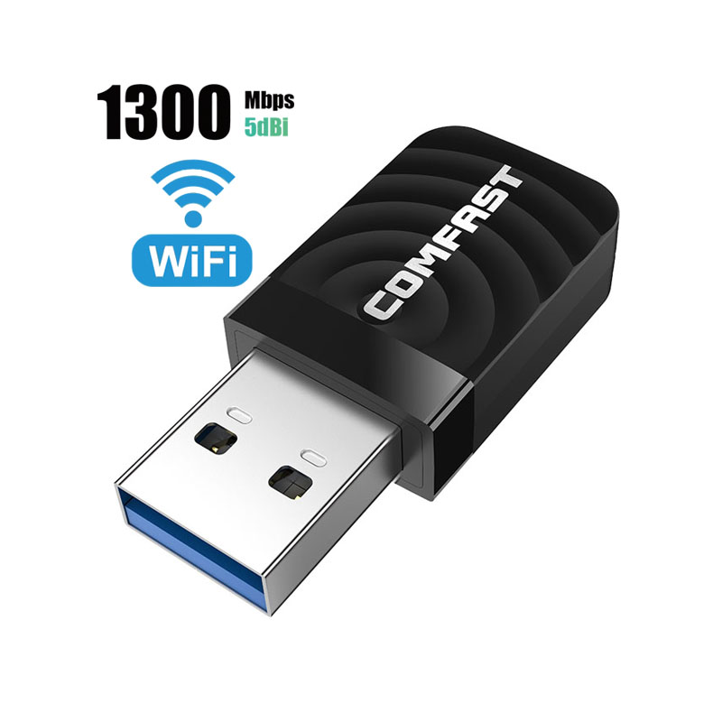 Comfast 812 AC 1300Mbps WiFi Dongle USB3.0 mini Wireless Network adapter laptop