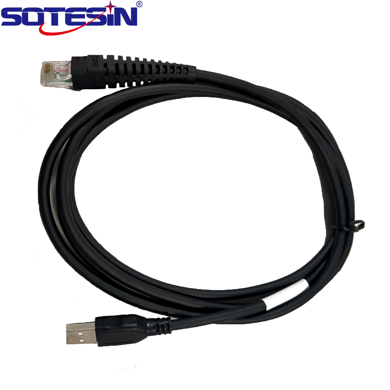 Кабель для считывания штрих-кодов STOESIN RJ45 к USB-кабелю, подходит для CINO F680 F780 F560 2 м/6 футов Rj45 кабель для сканера штрих-кодов