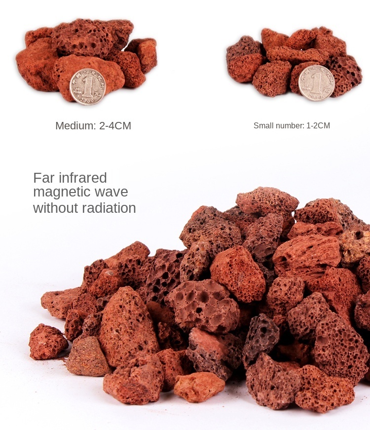 Red Lava Rocks Natual Volcanic Stone Extrusive Rock Scenic Spot Pelelith