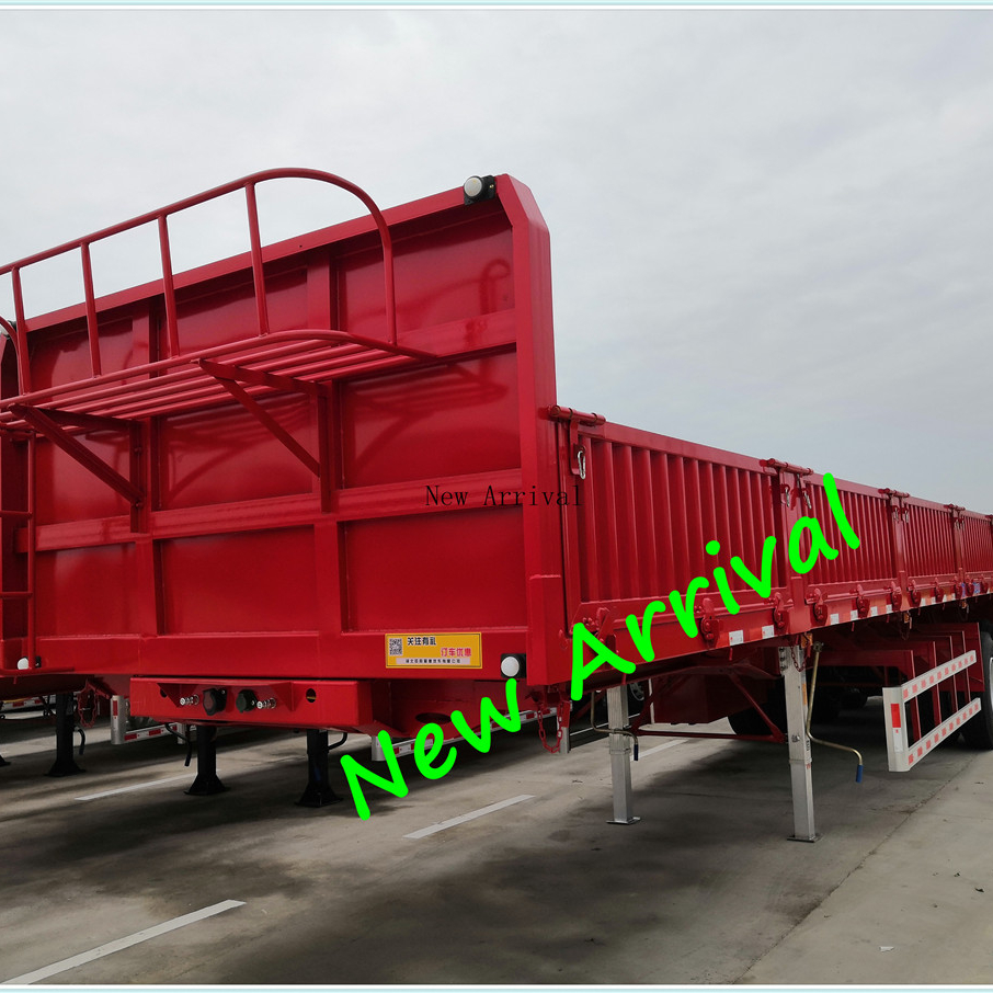 # OYJD Новинка Высокое качество evel половина стены 40ft бортовой прицеп боковины полуприцеп использовать quipment mine макет каменный транспорт для продажи