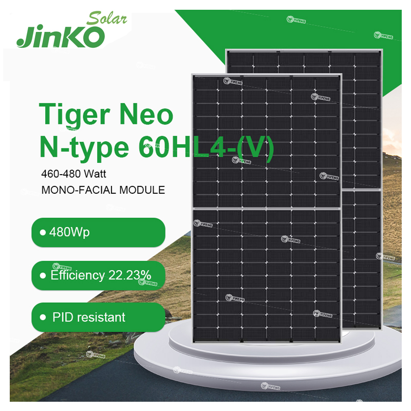 Фотоэлектрические солнечные панели Jkm Tiger Neo, 60 ячеек, 455 Вт, 455 Вт, 460wp, 470 Вт, 490 Вт, jinko mono N-type hl4 в, 480 Вт