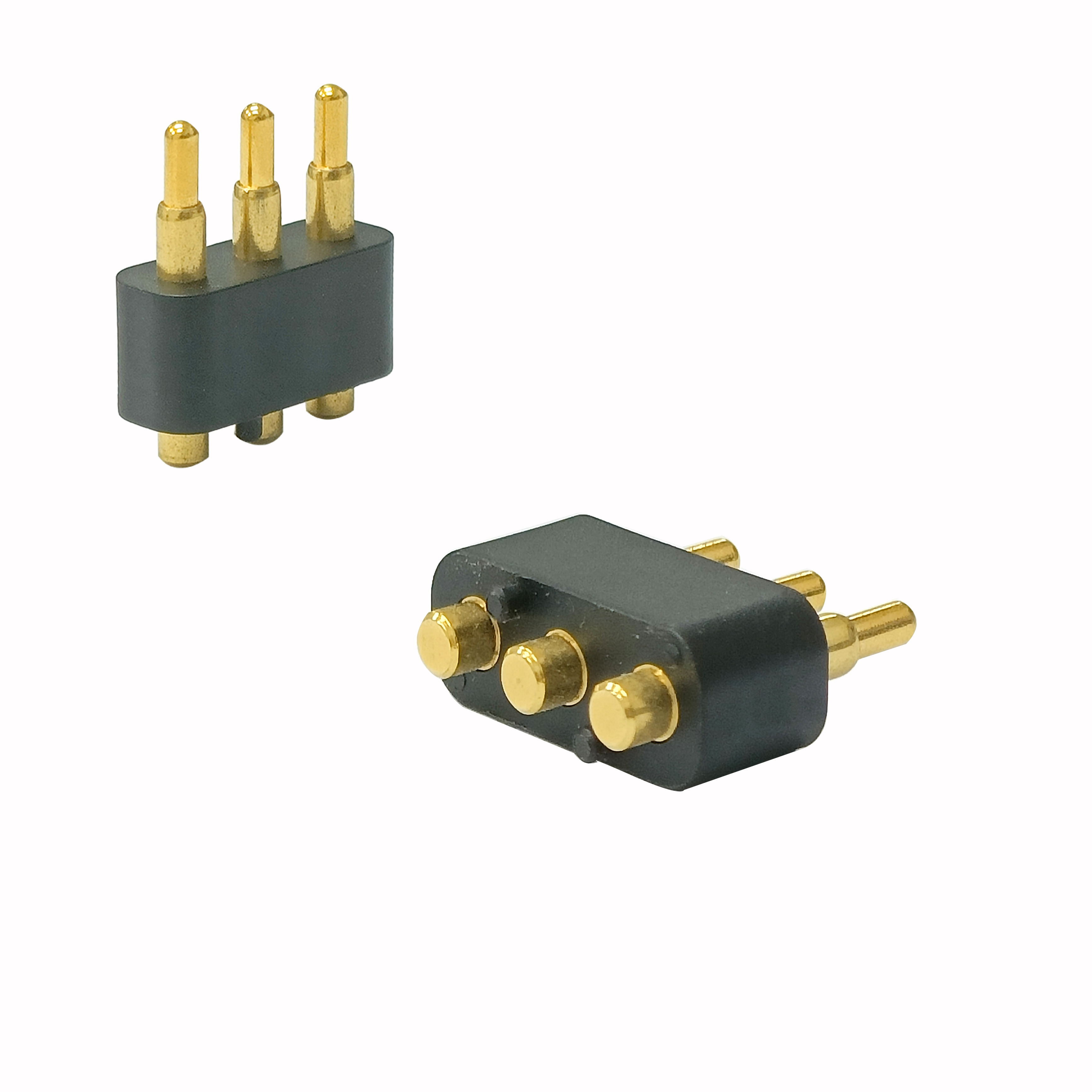 Pitch 4.5mm 3PPogo pin Spring-Loaded Connector Pogo Pin connector 3P single array Pogo Pin