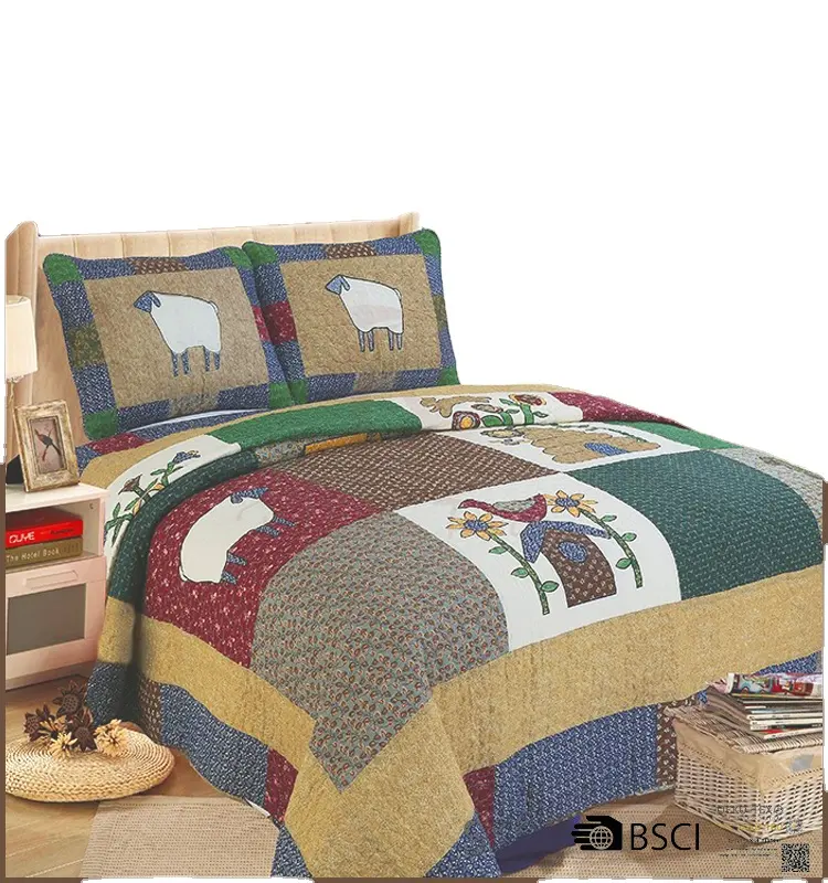 Elegant king size quilted bed spread, innovative bed covers for home
