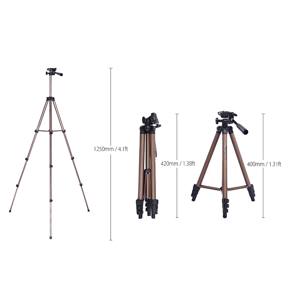 Nice Wf3130 Weifeng camera tripod flexible portable WT 3130 smartphone adapter 124 cm portable for Canon camera stand for photo