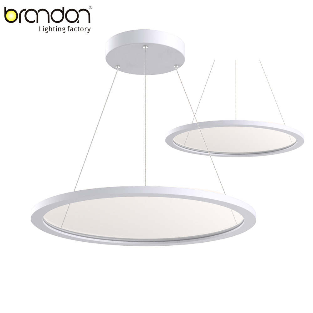 Die-cast aluminum designer dining room contemporary lighting hanging lamp circle pendant light