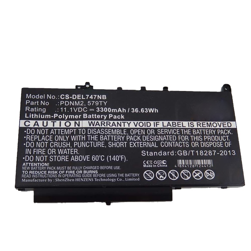 Сменный аккумулятор для ноутбука DELL E7470 AAZ60 PDNM2 11,1 В 37 Вт