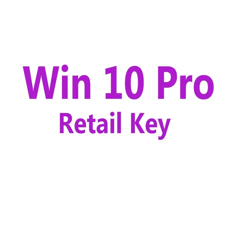 Win 10 Professional Retail Key 100% Online Activation Win 10 Pro Key Code Send by Email