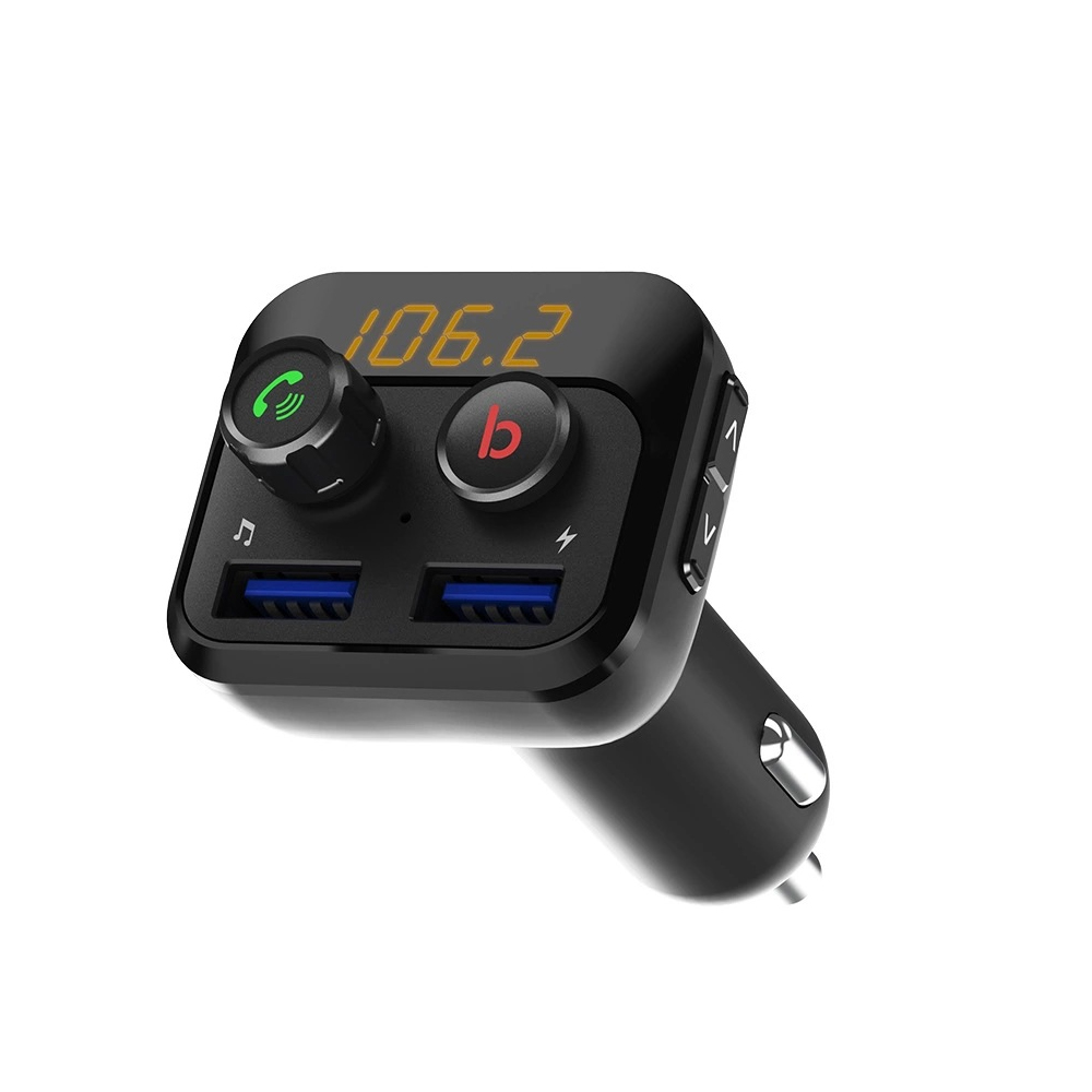 Car Mp3 Player Wireless Handsfree Dual USB Port Charger FM Transmitter Hands-free Car Kit