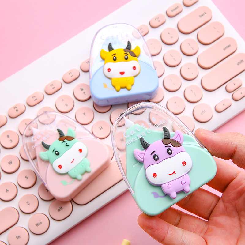 С рисунком из мультфильма с принтом милых животных: коррекционная лента школьников Корректирующая лента портативный мини коррекционная лента