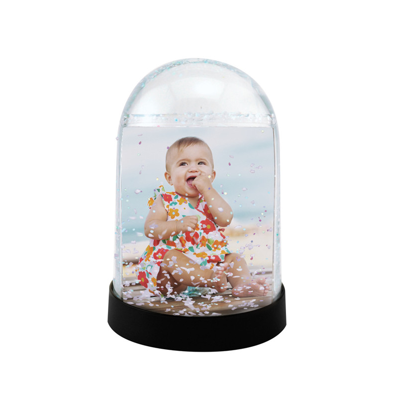 Christmas Acrylic snow globes done with photo insert frame