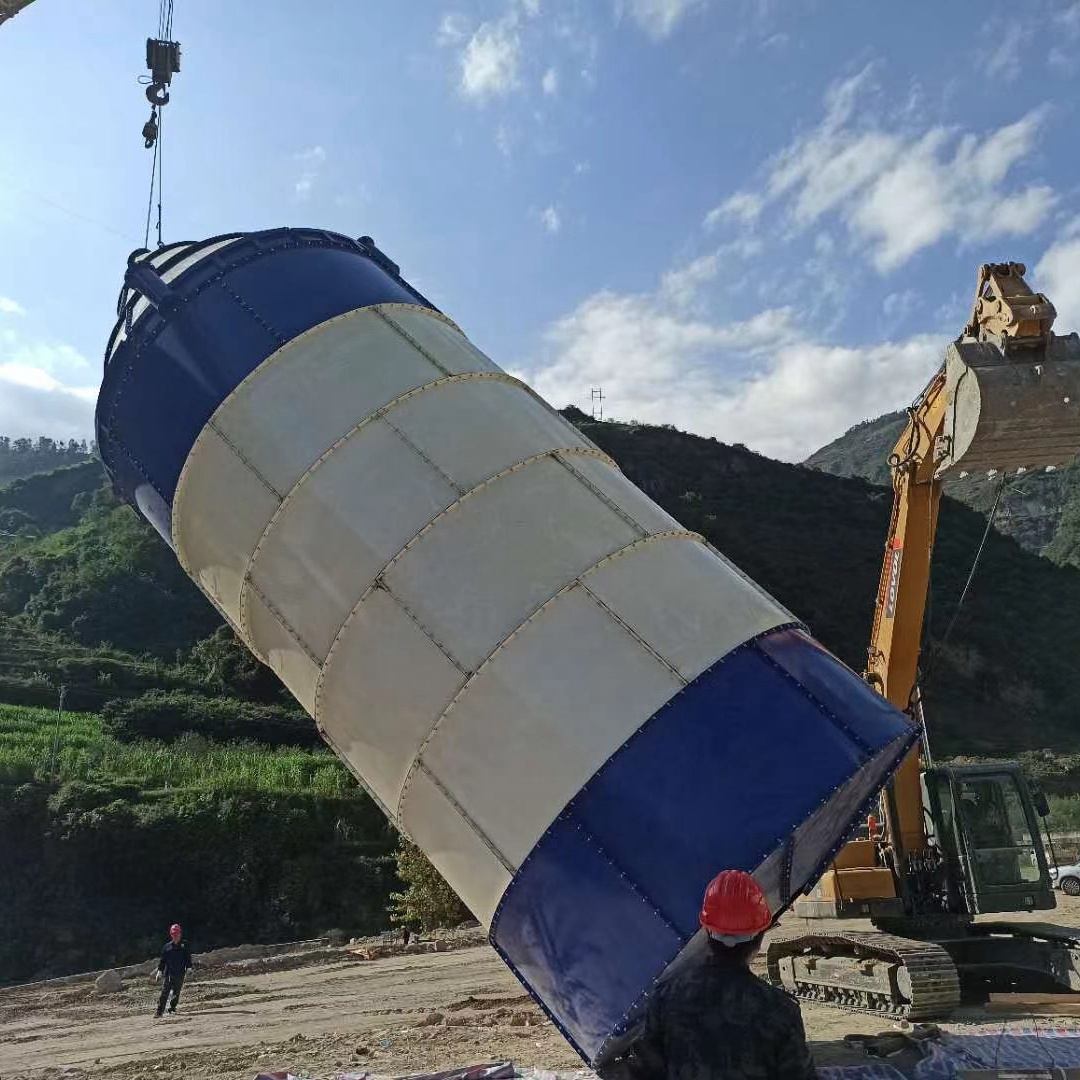 Контейнер для цемента 60 тонн, 100 тонн, большой объем, контейнер для хранения порошка, силос, сваренный болтами силос для цемента