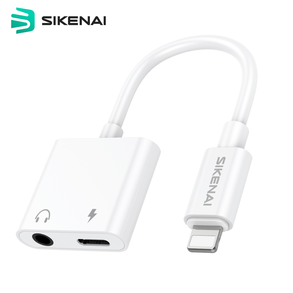 Sikenai адаптер для наушников Lightning/AUX кабель освещение до 3,5 мм с разными условиями освещения аудио разветвитель адаптер с кабелем для IPhone IOS