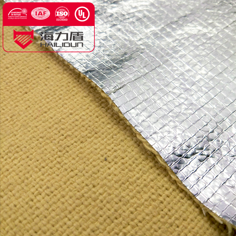 Алюминизированная теплостойкая ткань с арамидным покрытием kevlar meta
