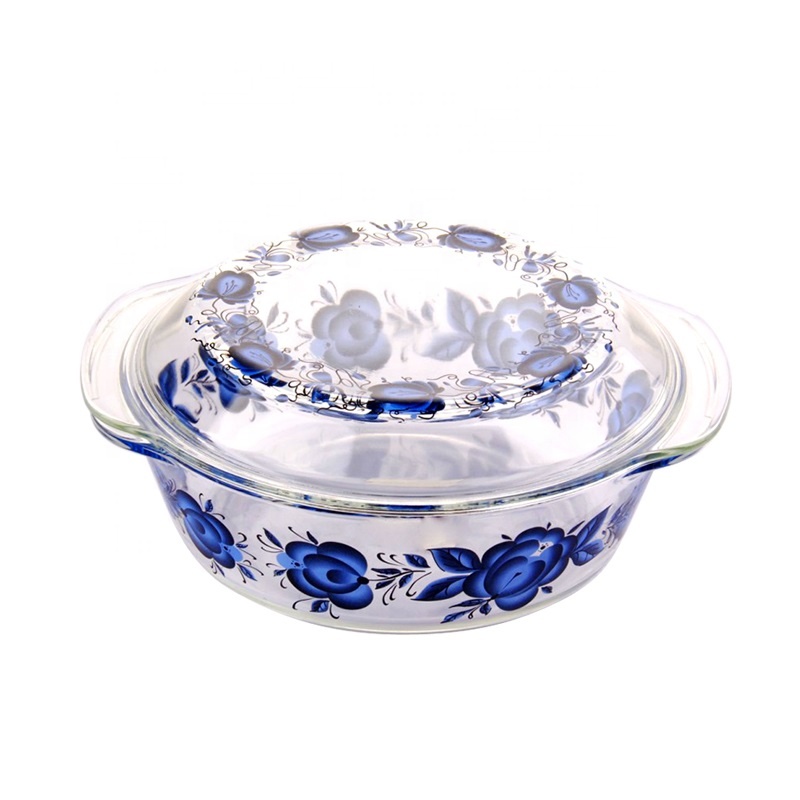 Стеклянная кастрюля Pyrex, жаростойкая стеклянная кастрюля для приготовления пищи, микроволновая печь, безопасная боросиликатная стеклянная чаша