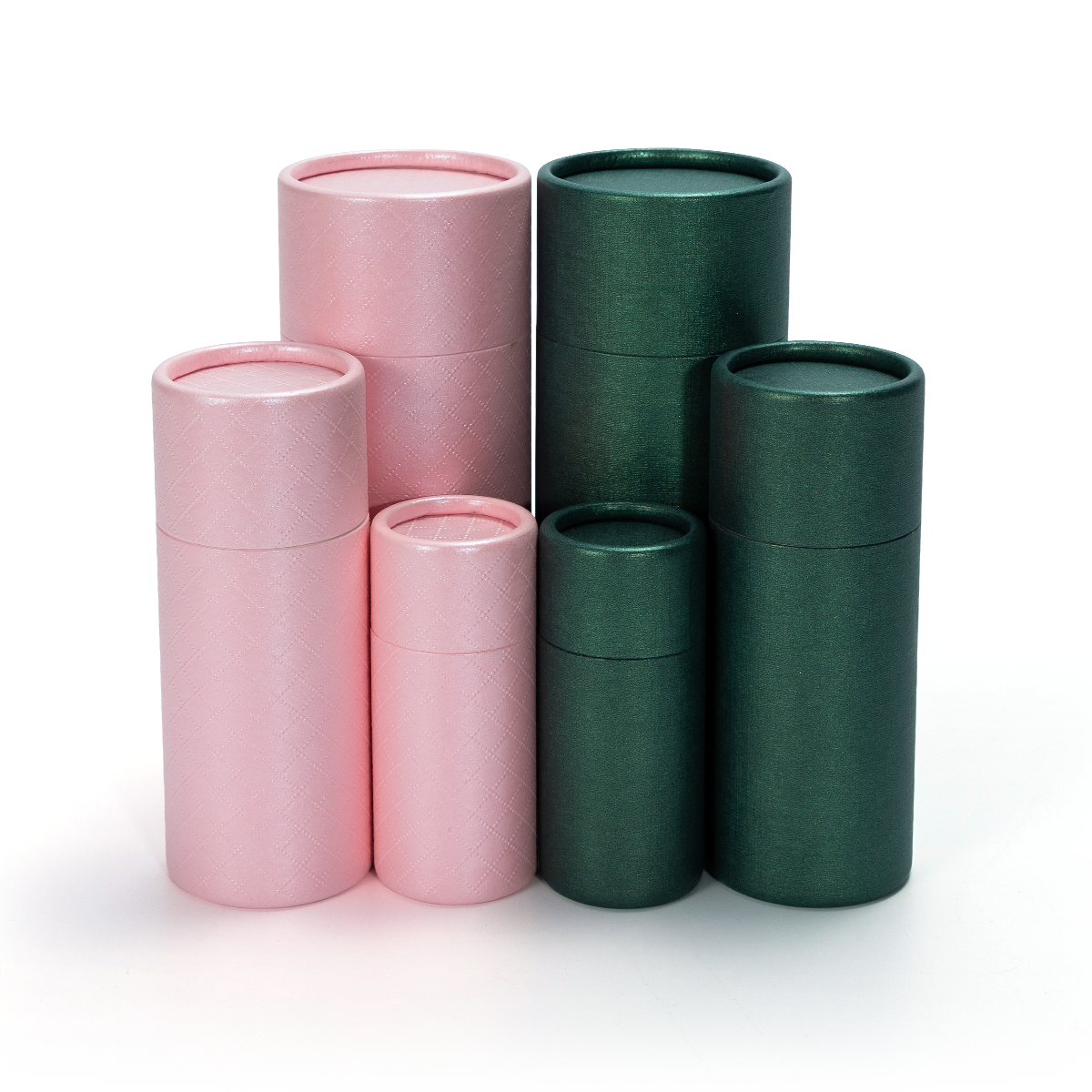 eco friendly cylinder push up kraft paper tube packaging for lip balm container