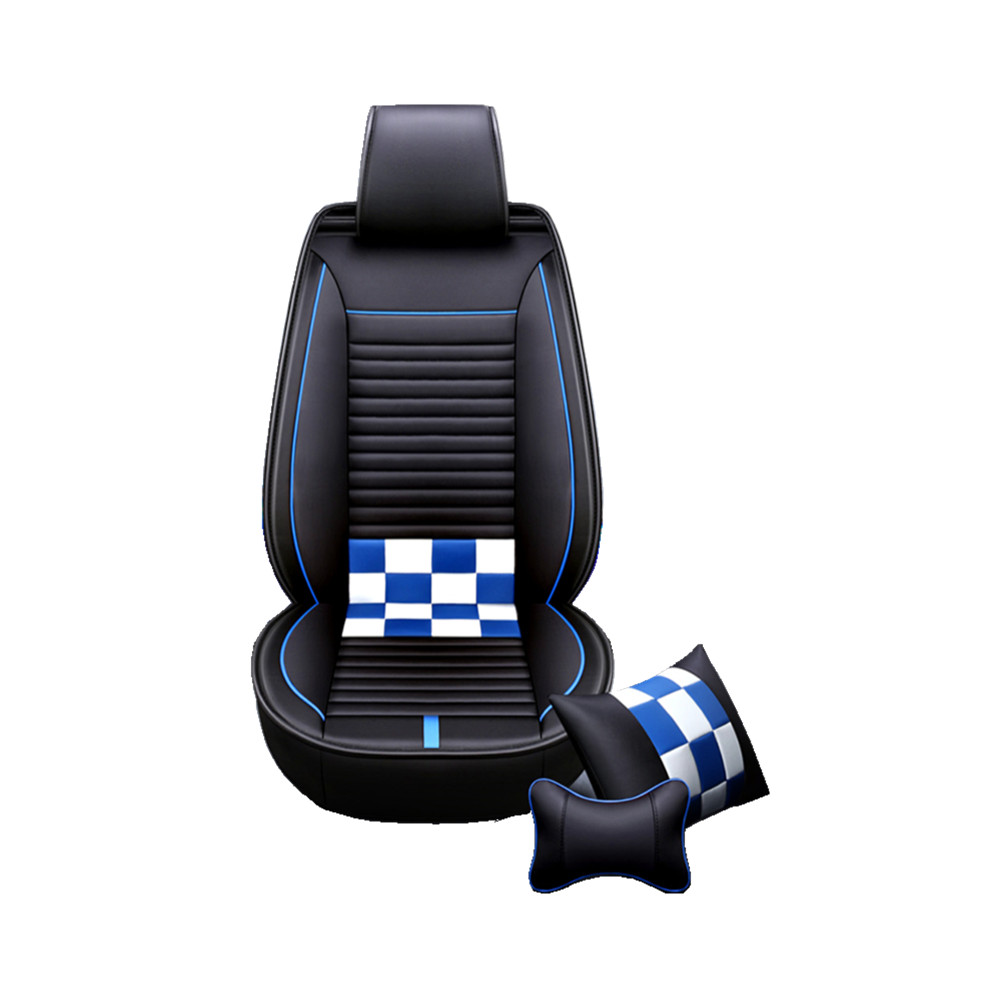 QCI148 Whole Set High Quality Customized All Seasons 5D Leather Raw Materials Waterproof Car Seat Covers