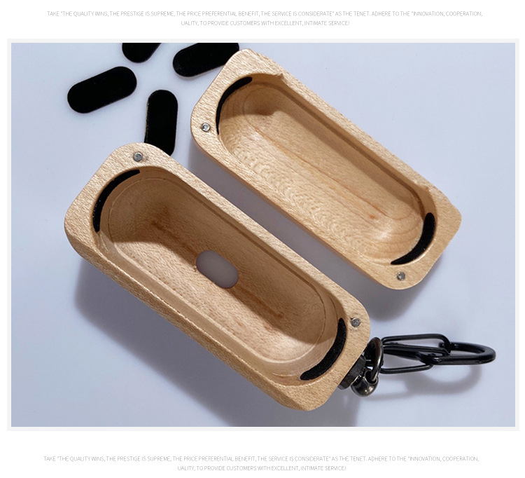Wholesale Luxury Bamboo Case For Air Pods Pro 3 Earphone Cover Case Sleeve Earbuds Cover Wooden Case For AirPod
