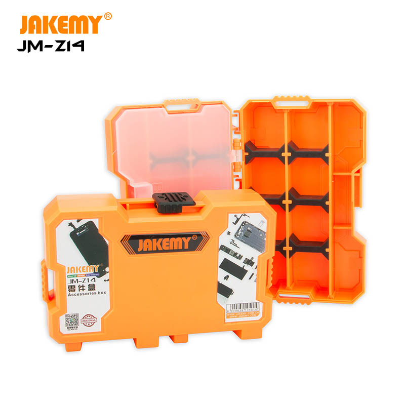 JAKEMY JM-Z14 оптовая продажа пластиковая Прочная Коробка для хранения запасные части коробка для инструментов аксессуары коробка