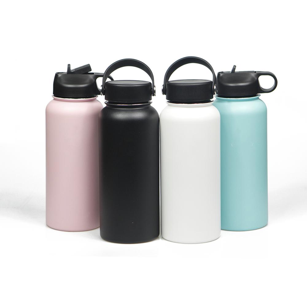 Фабричная поставка bpa бесплатная бутылка для воды Изолированная бутылка для воды с соломинкой Двойная Стенка из нержавеющей стали Спортивная бутылка для воды