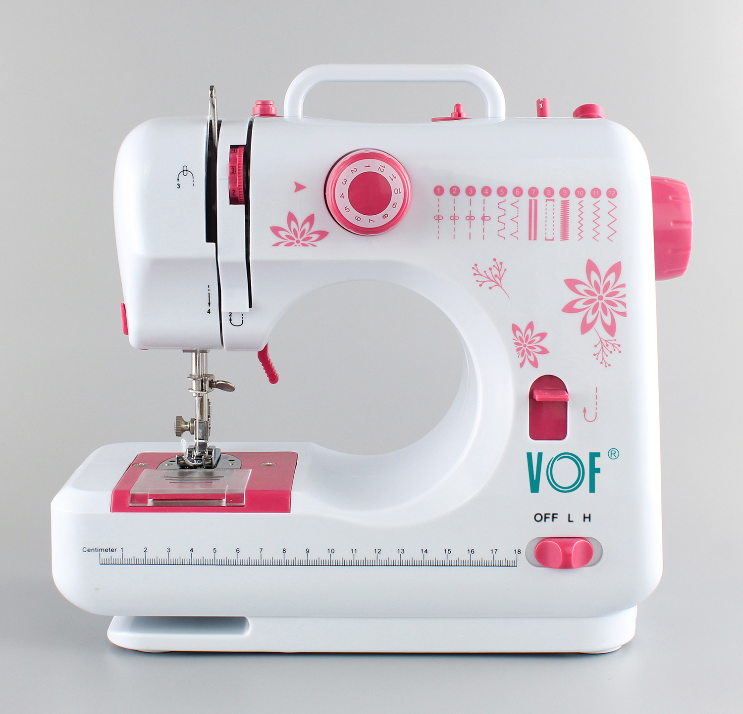 FHSM-505 7.2w 12 stitches button hole sewing Mini household cloth Sewing Machine with guangzhou factory price
