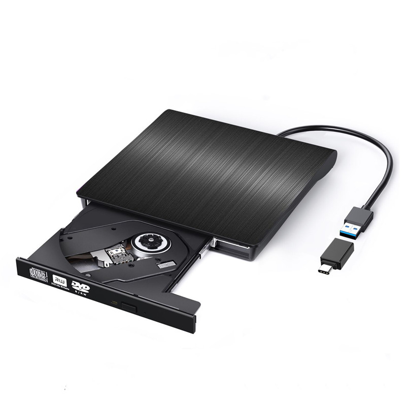 Портативный ультра тонкий внешний USB 3,0 DVD RW DVD-RW CD-RW CD Писатель Привод горелка читатель игрока для портативных ПК