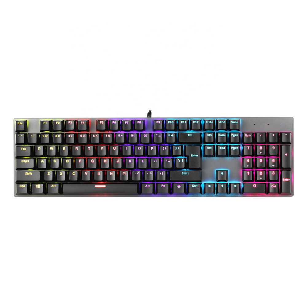 2021 заводская цена teclado mecanico USB 2,0 игровая механическая клавиатура с подсветкой Проводная эргономичная клавиатура
