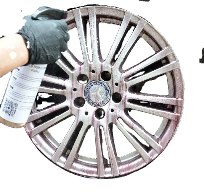 Очиститель для удаления железного порошка, колеса и обода, очиститель тормозов, фиолетовый цвет, 106