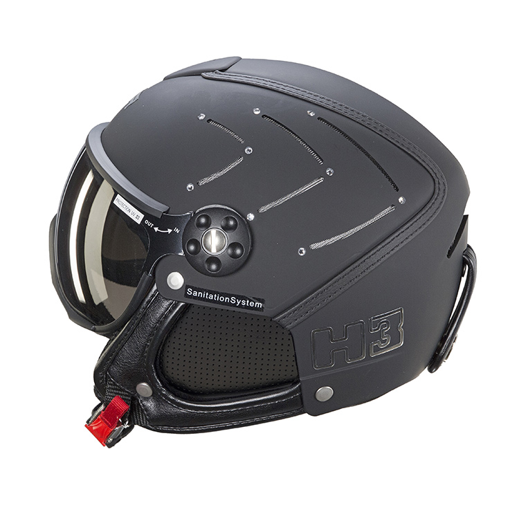 H3 307 Aero Black Swarovski Matte Ski Helmet Sports Snow Helmet Ski Helmet For Women