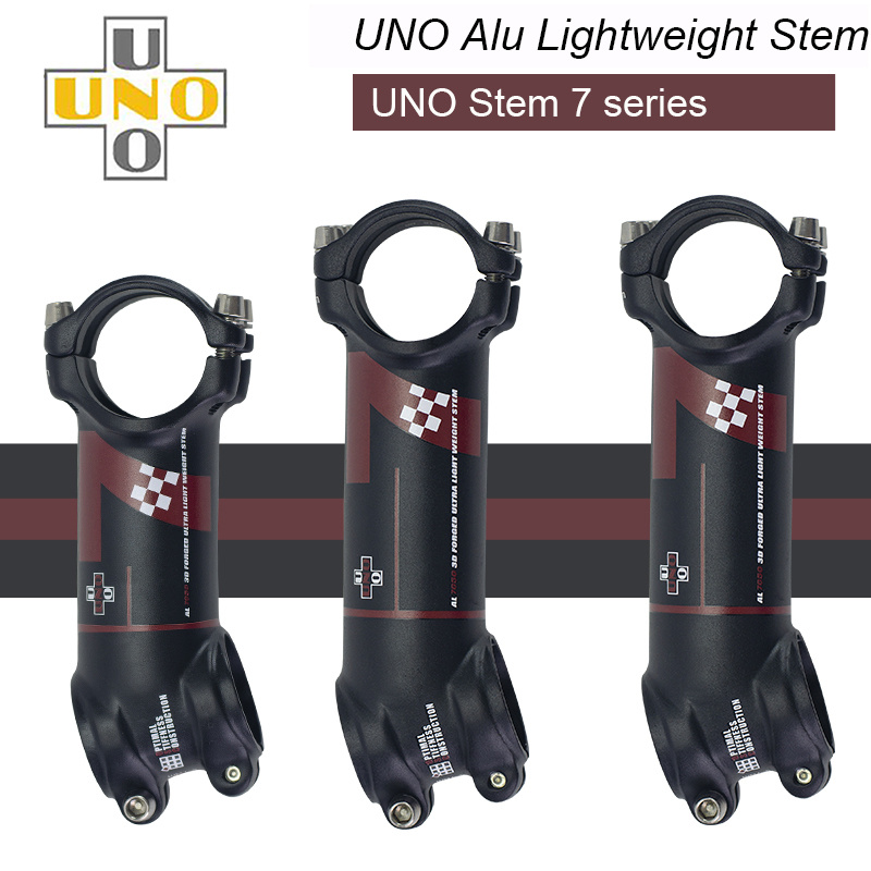 UNO 7 MTB bike stem -7 17 degree Kalloy ultralight Alu 7050 70mm 80mm 90 mm 100 110 120 130mm bicycle stem no logo Mountain