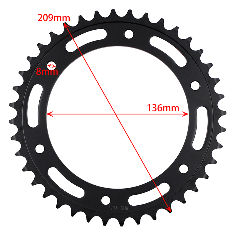40T Motorcycle Parts Forging Rear Sprocket For BMW F650 F650GS F650ST G650GS G310R G310GS Beta Euro Jonathan 350 Gilera 125 R1