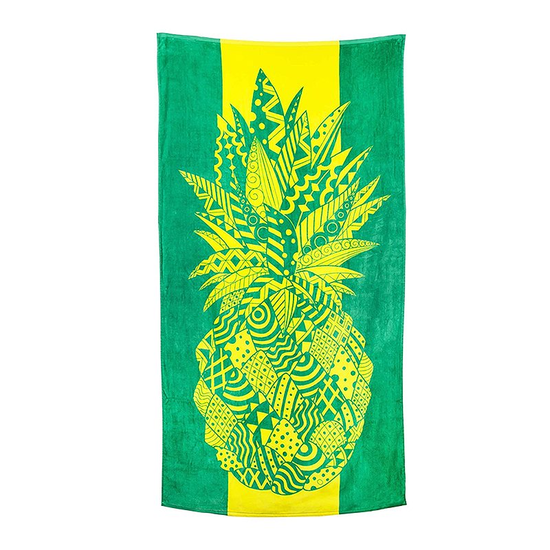 Colorful Oversized 100% Cotton Jacquard Velour Extra Large Beach Towel