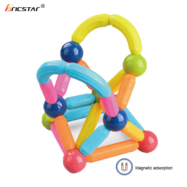 Bricstar Children DIY Educational Toy 36PCS Colorful Construction Magnetic Balls and Building Sticks Toys