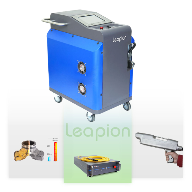 LCL-100W 200w небольшого размера волокна лазерная очистная машина лазера очиститель для металла с высокой скоростью
