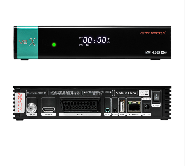 Новейшая модель; GTMEDIA V8X H.265 DVB-S/S2/S2X спутниковый ТВ-приемник с CA и разъемом для карт, поддерживает до Conax Irdeto Viaccess Nagravision