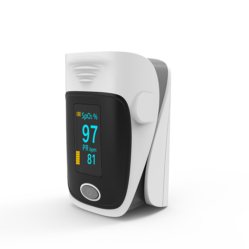 Ce Certified black oximeter OLED display spo2 digital finger oximeter with alarm