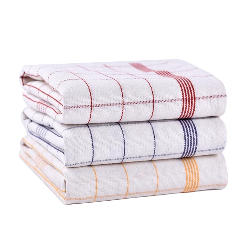 Home textile cotton tea towel wholesale bulk dish towel plain tea towel