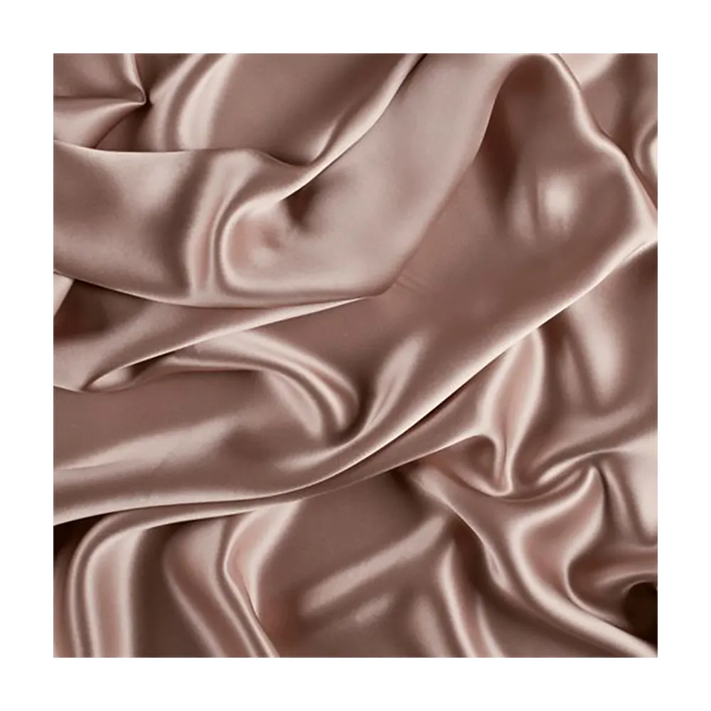 Wholesale manufacturer 100 pure silk fabric 22mm plain silk fabric