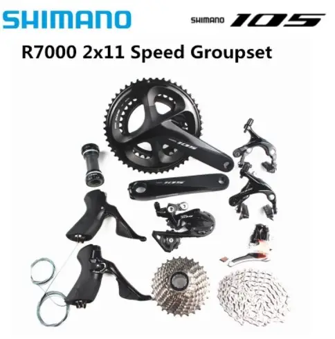 SHIMANO 105 R7000 2x11 speed 170/172.5/175mm 50-34T 52-36T 53-39T road bike bicycle kit groupset upgrade from 5800