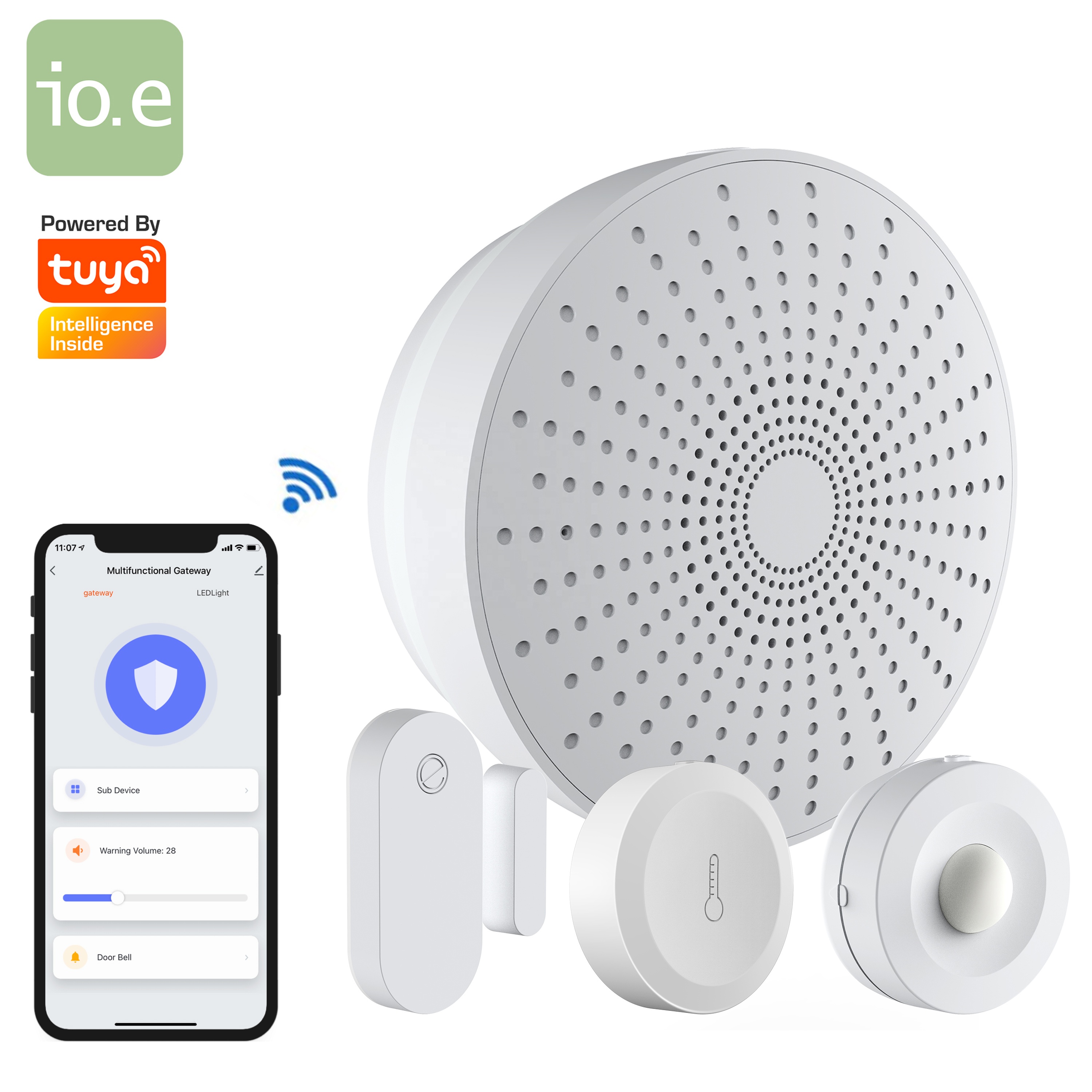 Zigbee Умный домашний комплект безопасности датчик и сирена шлюз Tuya Smart