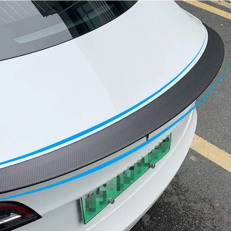 2021 2022 Glossy Matt Real Carbon Fiber Spoiler Tail Wing For Tesla Model Y