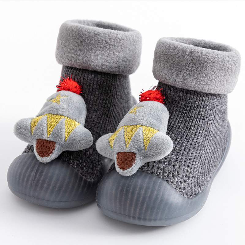ABC KIDS High Quality Flat Baby Sock Shoes Autumn Winter Baby Toddlers Socks Shoes Rubber