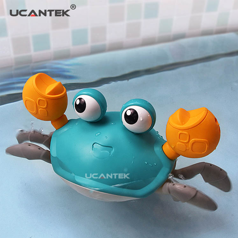 UCANTEK 2020 детские летние игрушки в виде водных животных для ванной, амфибия, индубия, краб, игрушки для игры в Baby Shower