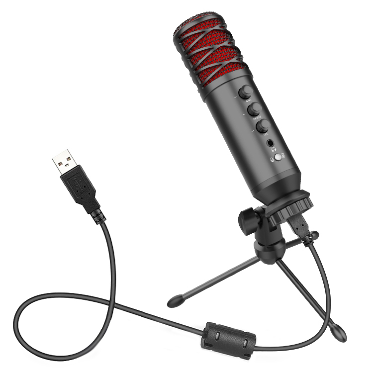Микрофон WONEW для ноутбука Mac, Студийный конденсаторный USB-микрофон для записи видео