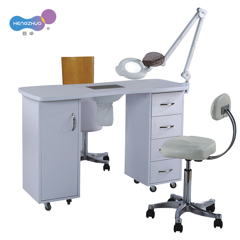 Nail Light Luxury Manicure Table With Drawers Iron Plastic Stand Desk Professional Salon Furniture And Equipment Pedicure Table