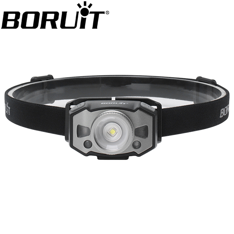 Boruit Новый стиль супер яркий светодиодный перезаряжаемый Головной фонарь 1200 лм со встроенным аккумулятором мА/ч светодиодный налобный фонарь с зумом