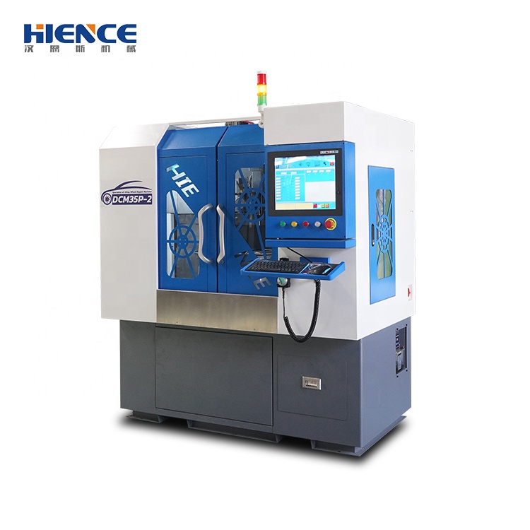 Touch screen vertical rim repair machine for scratched wheels DCM35P-2