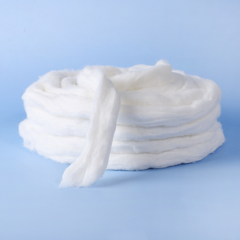 100% Pure Cotton Wool Roll Sliver Original Material for Cotton Buds /Pads