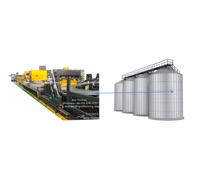 New design modern Silos & Bins wall plate machine High-Quality Steel Storage Silos machine | silo making machine