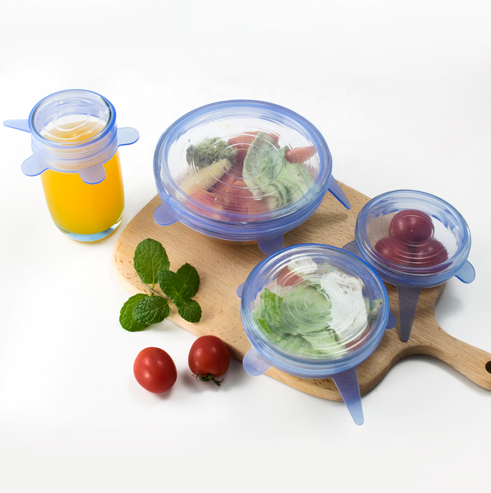 BPA бесплатно FDA силиконовый пищевой чехол Универсальный силиконовый стрейч-крышка